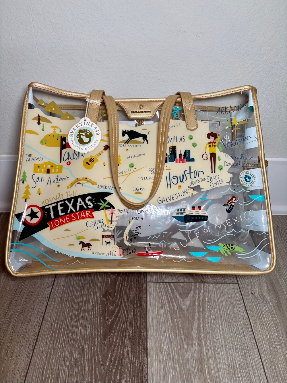 NWT Spartina 449 Texas Clear Beach Tote